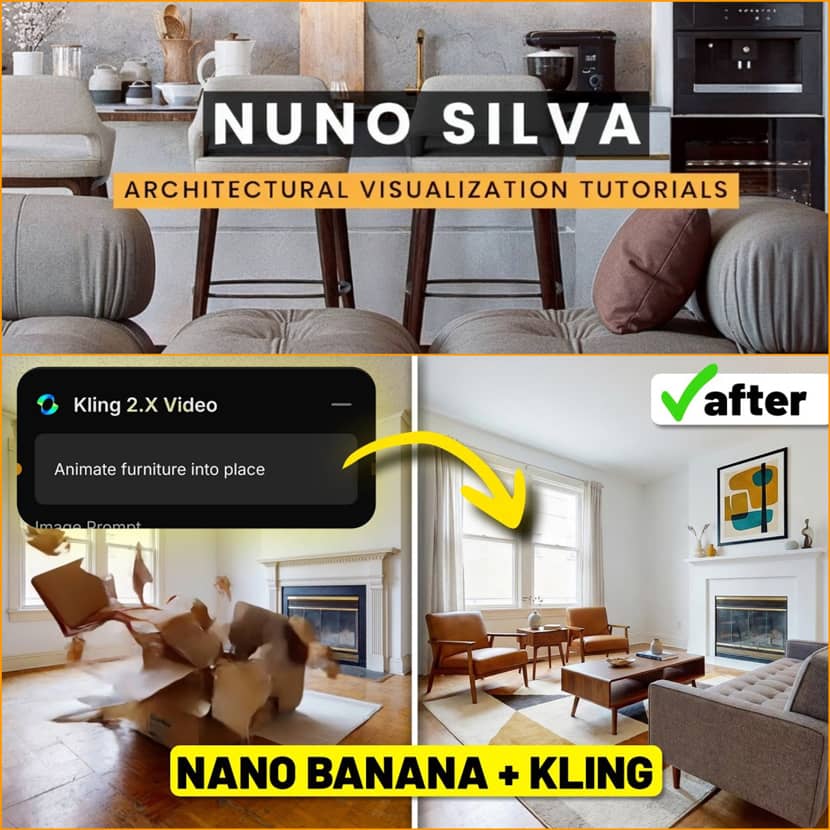 Nuno Silva - Insane Ways To Use Nano Banana Pro And Kling For Interior Animations Nuno Silva - Insane Ways To Use Nano Banana Pro And Kling For Interior Animations
